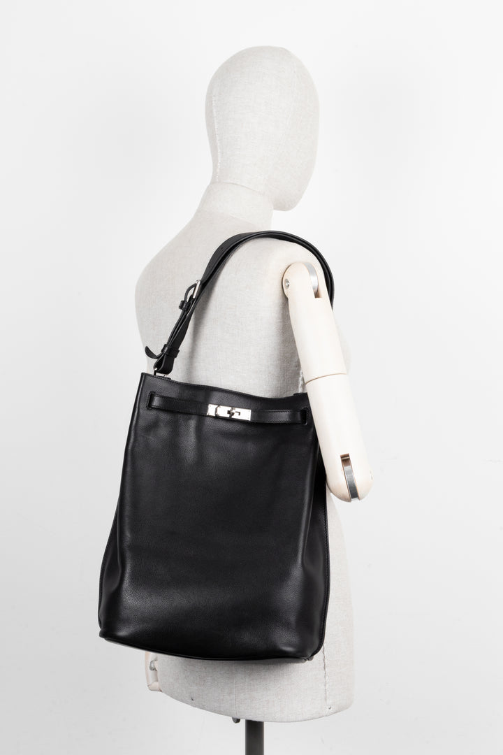 HERMÈS So Kelly 26 Evergrain Noir