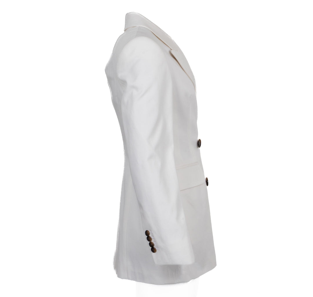 ALEXANDER MCQUEEN Double Breasted Blazer White