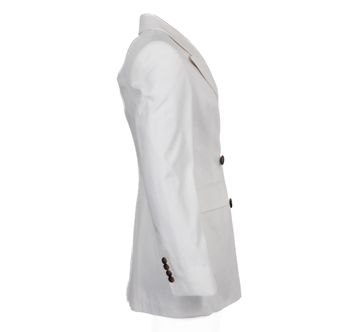 ALEXANDER MCQUEEN Double Breasted Blazer White