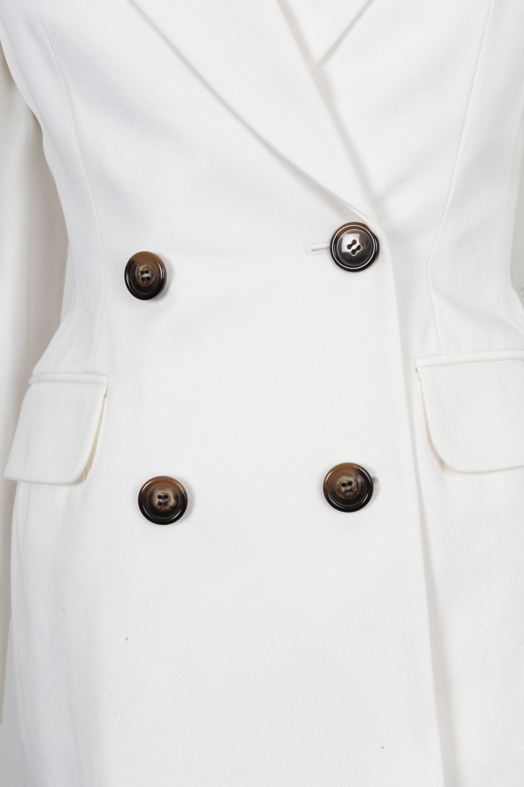 ALEXANDER MCQUEEN Double Breasted Blazer White