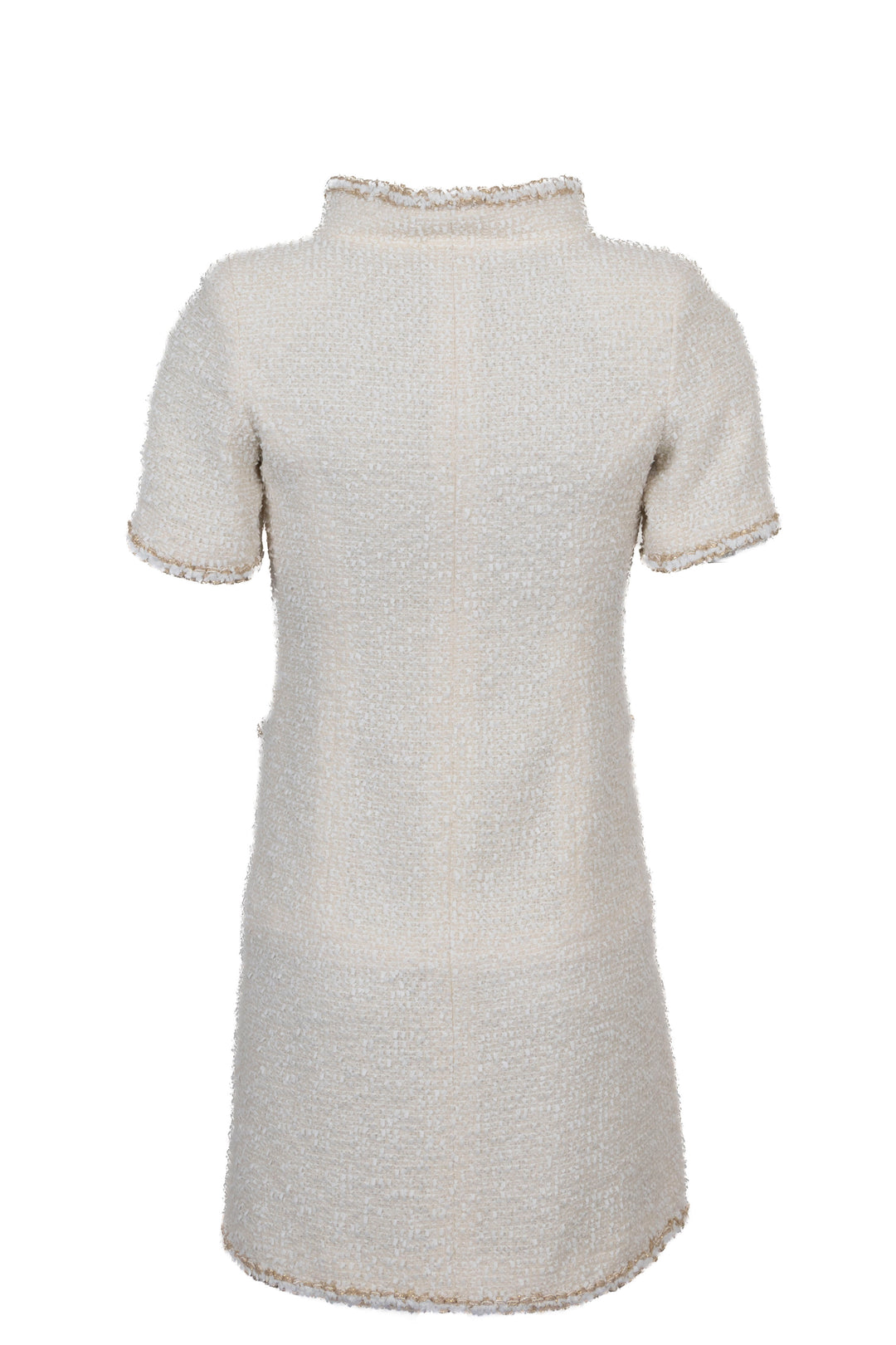 CHANEL Resort 2019 Dress Tweed Off-White