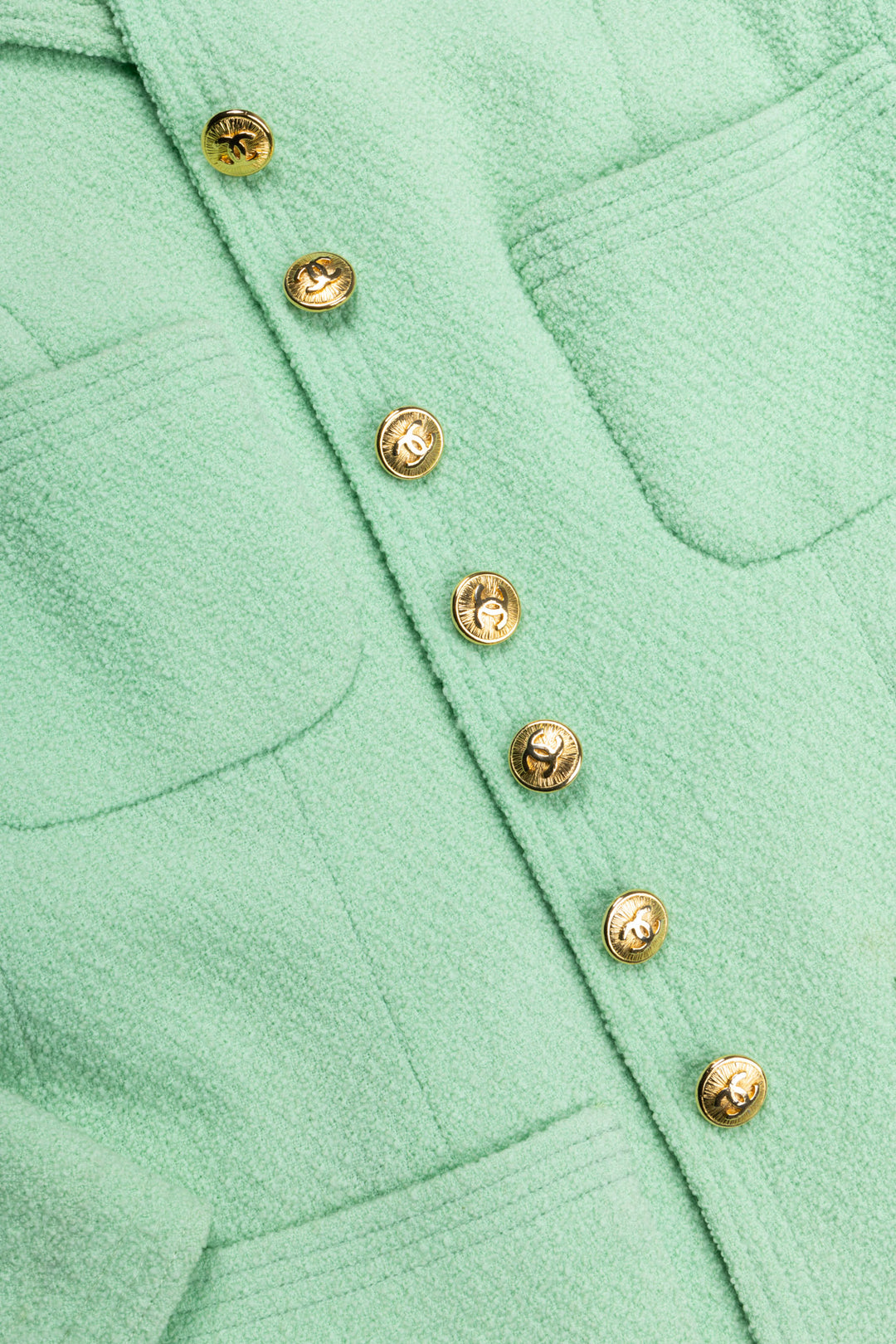 CHANEL Jacket Tweed Mint