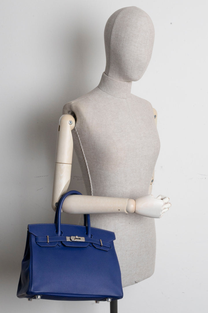 HERMÈS Birkin 30 Epsom Electric Blue