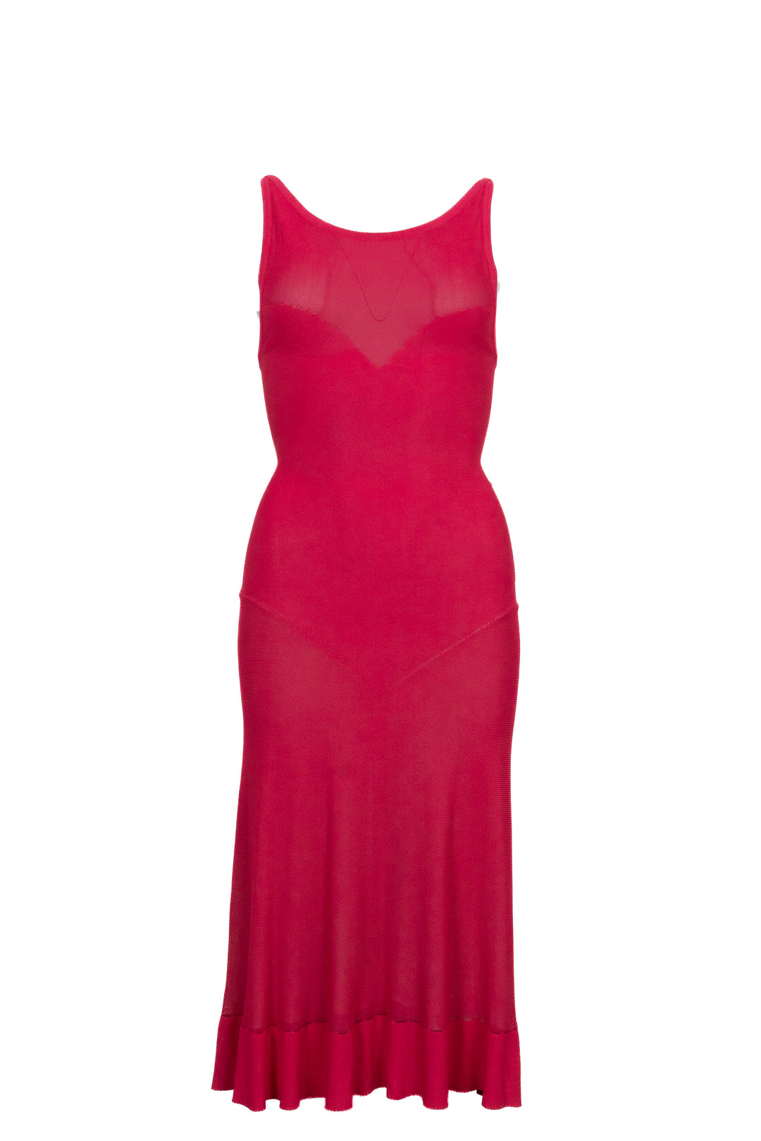 ALAÏA Ärmelloses Kleid Pink