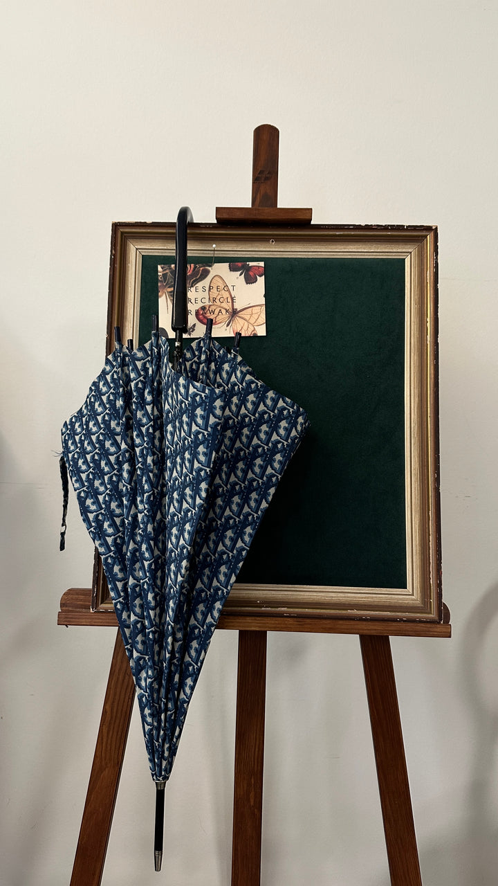 CHRISTIAN DIOR Umbrella Oblique Blue