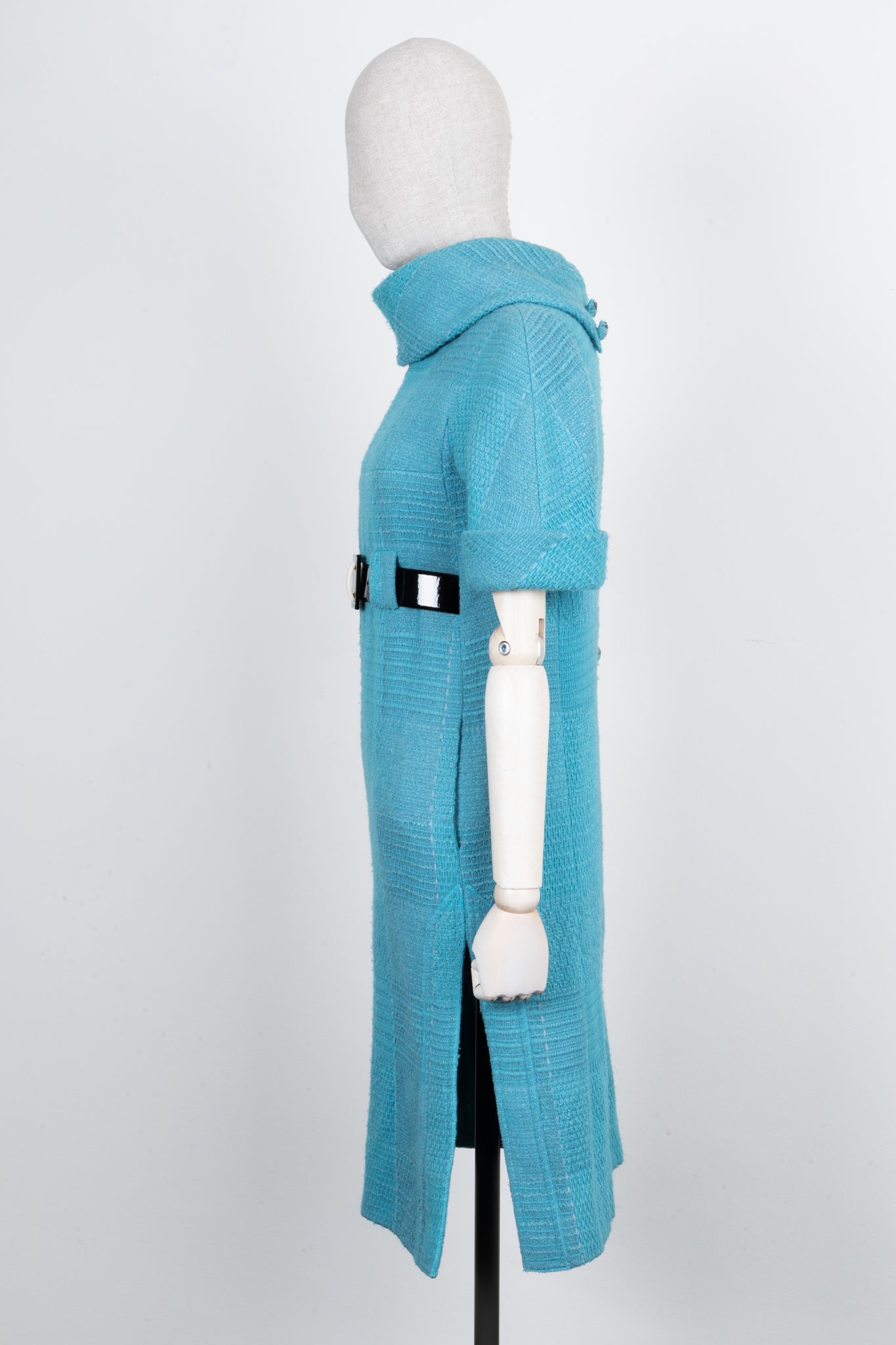 CHANEL Dress with Belt Tweed Bright Blue 07 Autumn – REAWAKE