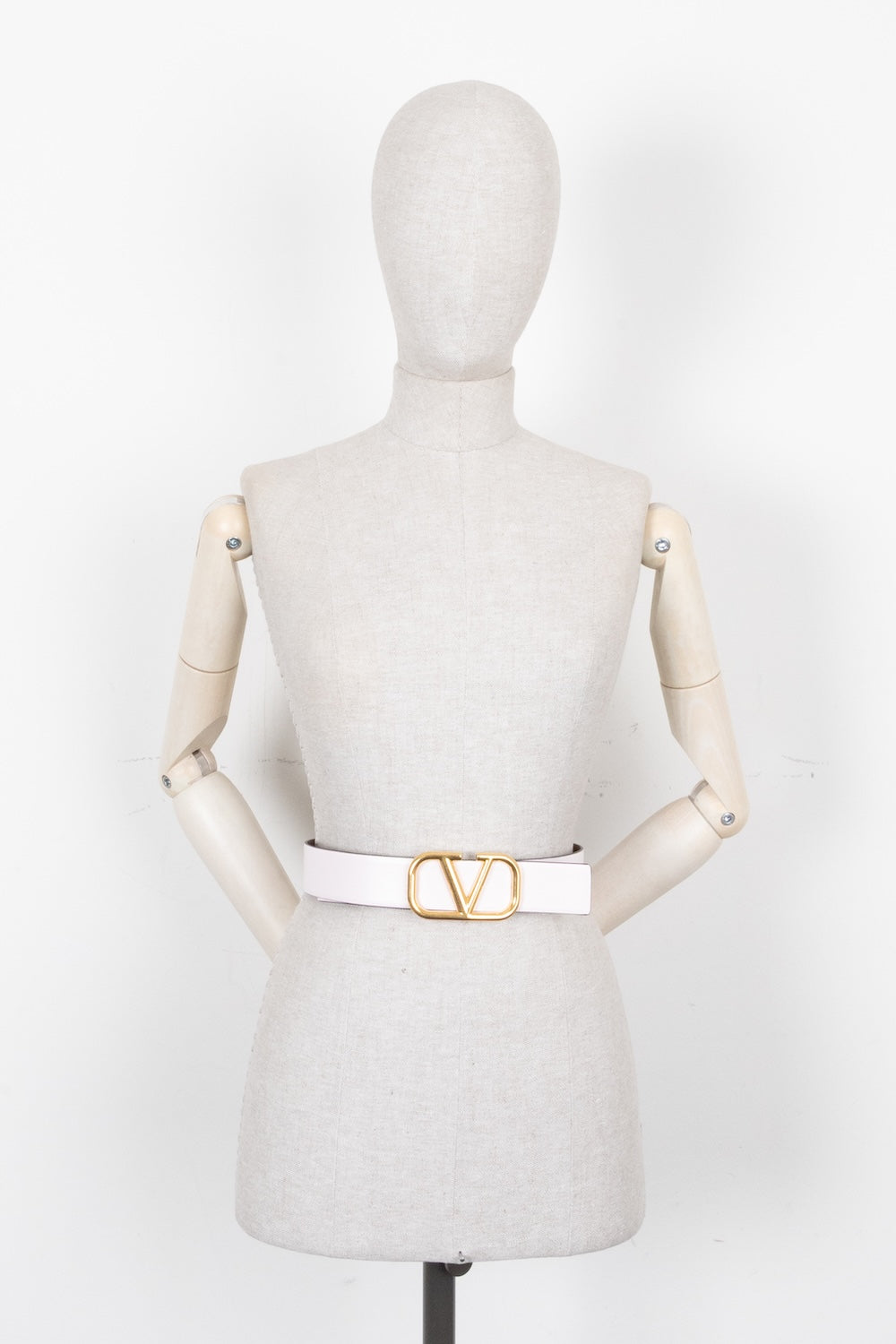 VALENTINO Ceinture réversible V-Logo marron rose