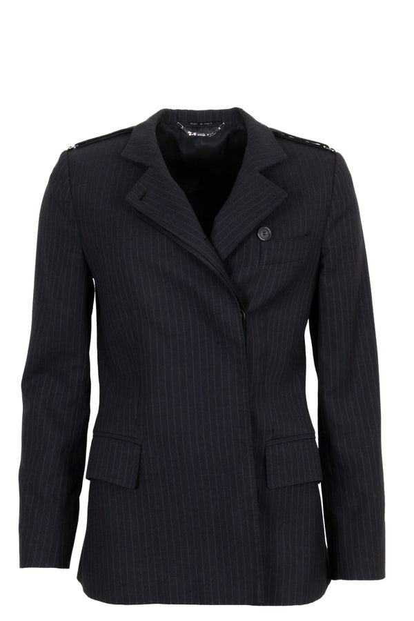 GUCCI Tom Ford Blazer rayé bleu marine