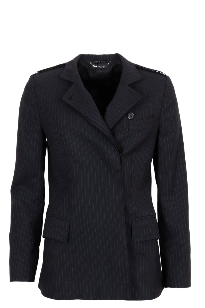 GUCCI Tom Ford Blazer rayé bleu marine