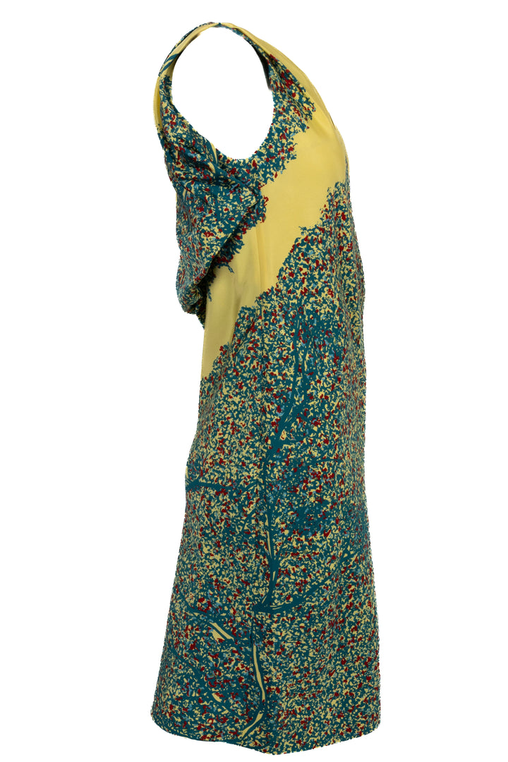 Robe sans manches BALENCIAGA Jaune Rouge Vert