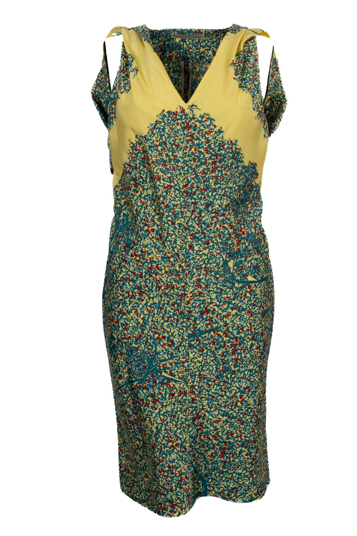 Robe sans manches BALENCIAGA Jaune Rouge Vert