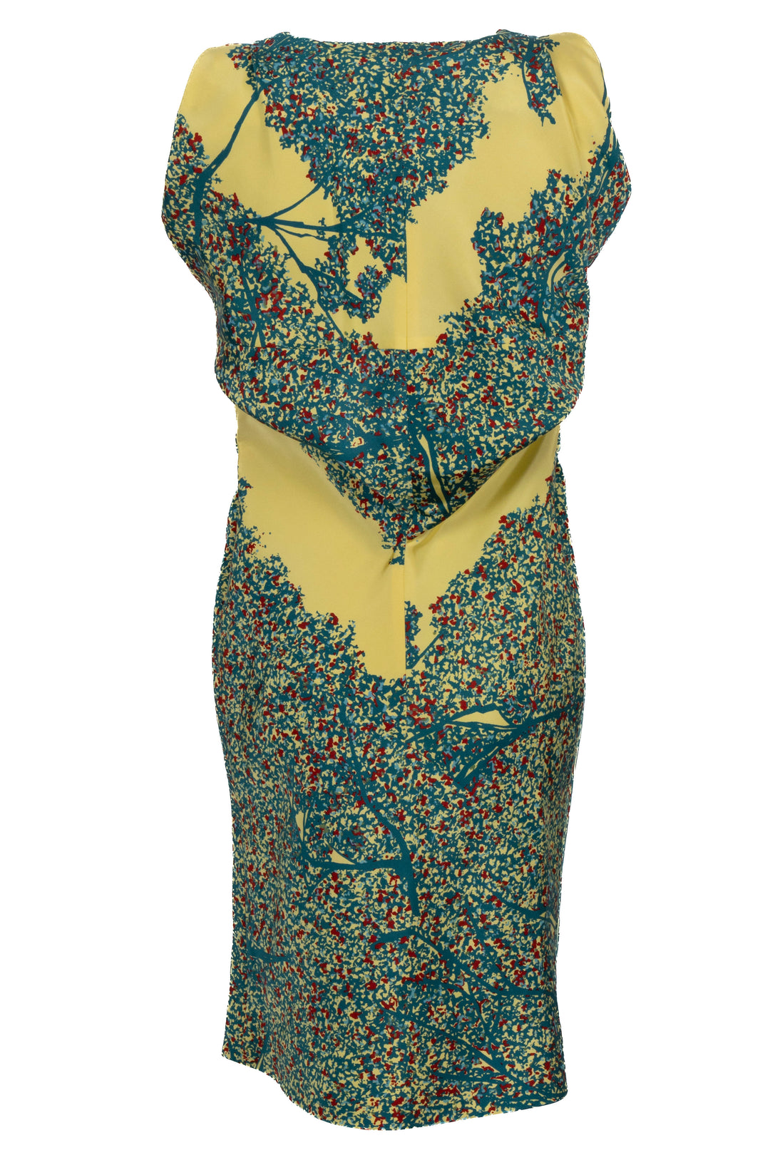 Robe sans manches BALENCIAGA Jaune Rouge Vert
