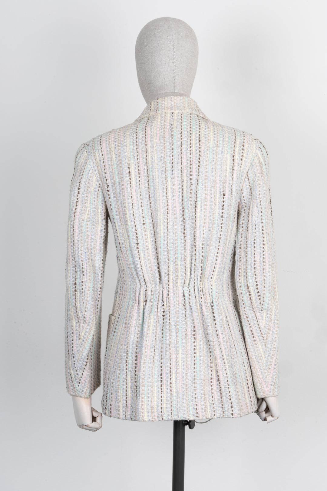 CHANEL Jacket Tweed Striped Multicolor 00C