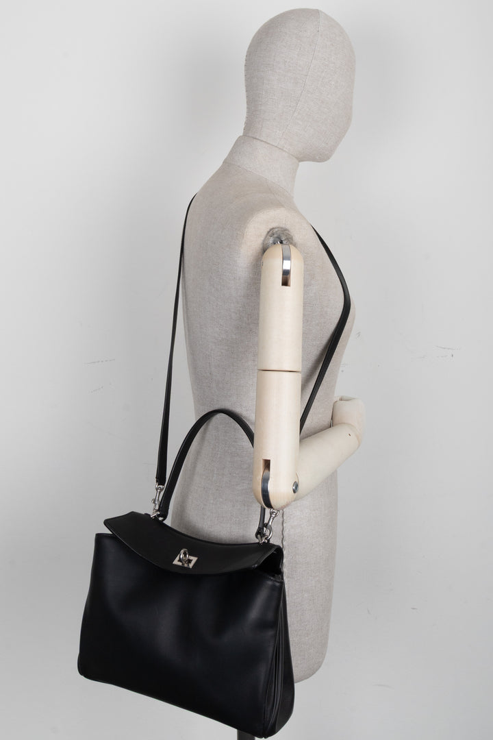 BALENCIAGA Rodeo Small Tote Bag Leather Black