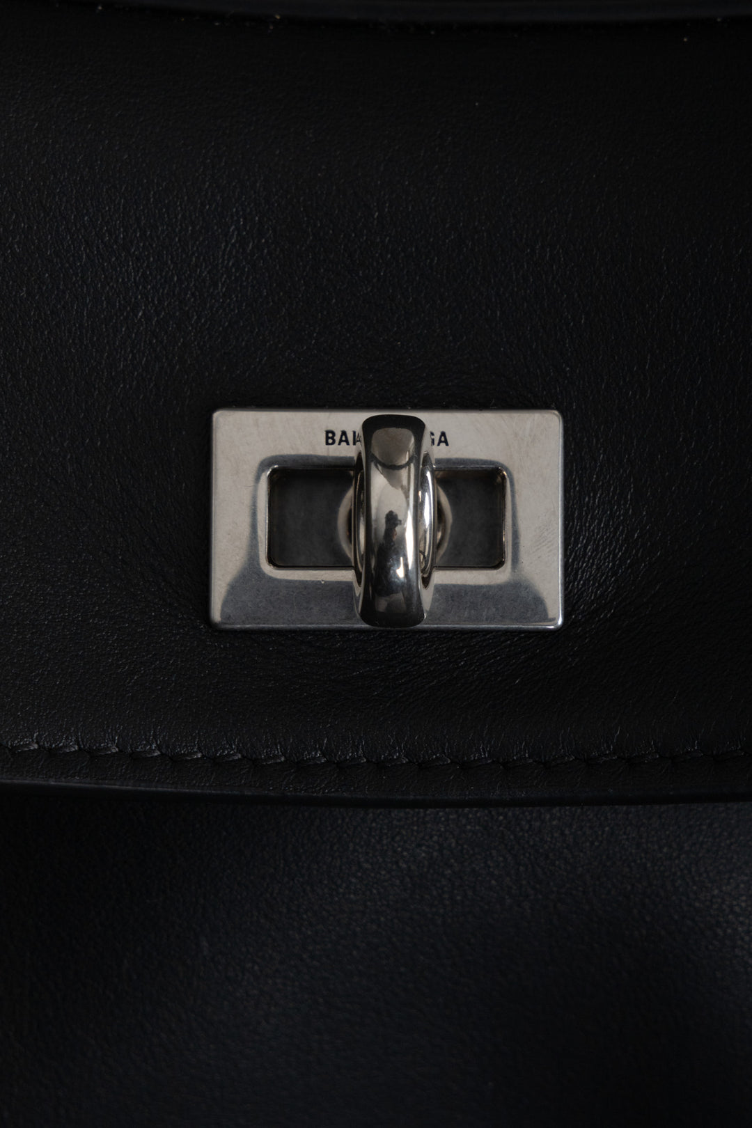 BALENCIAGA Rodeo Small Tote Bag Leather Black