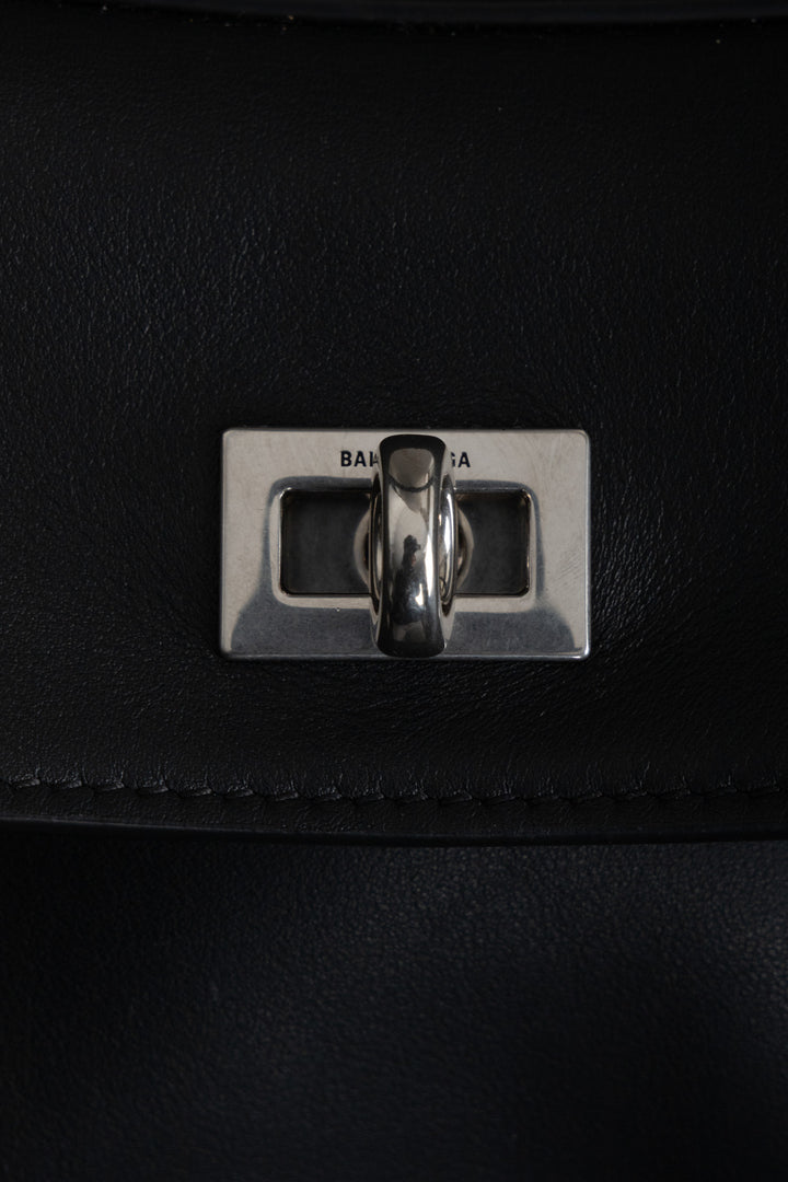 BALENCIAGA Rodeo Small Tote Bag Leather Black