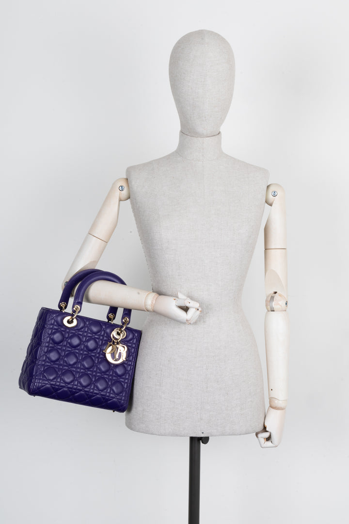 CHRISTIAN DIOR Lady Dior Purple