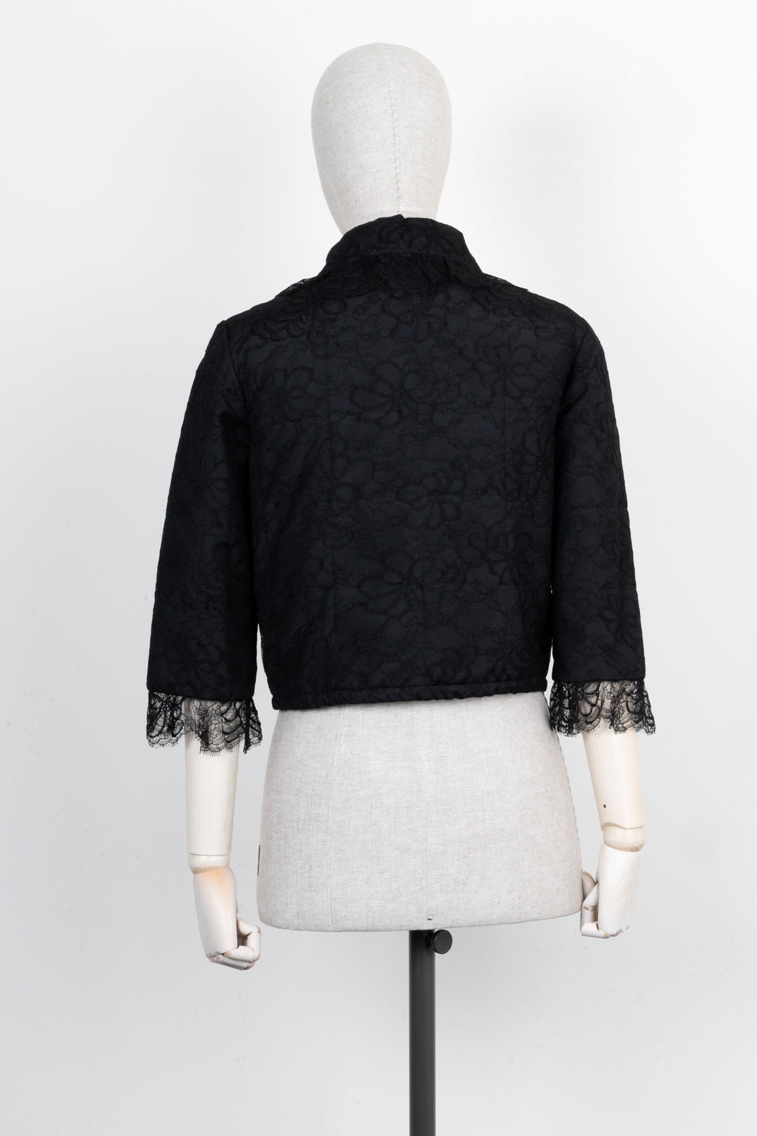 CHANEL Jacket Lace 01C Black