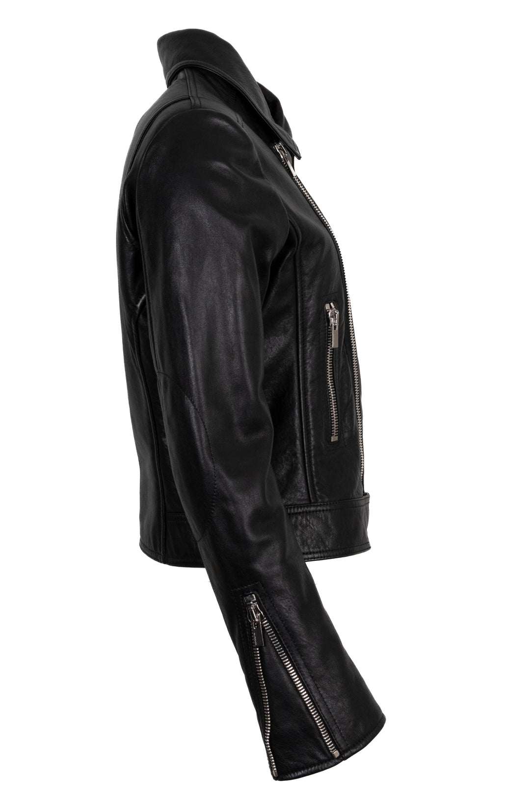BALENCIAGA Biker Jacket Leather Black