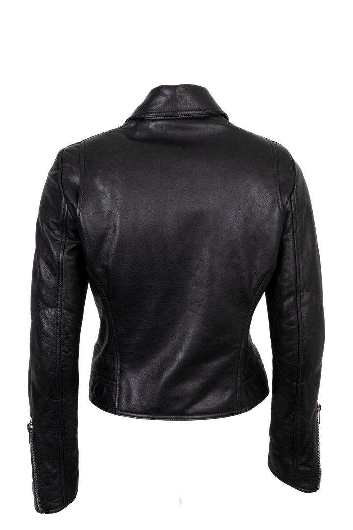 BALENCIAGA Biker Jacket Leather Black