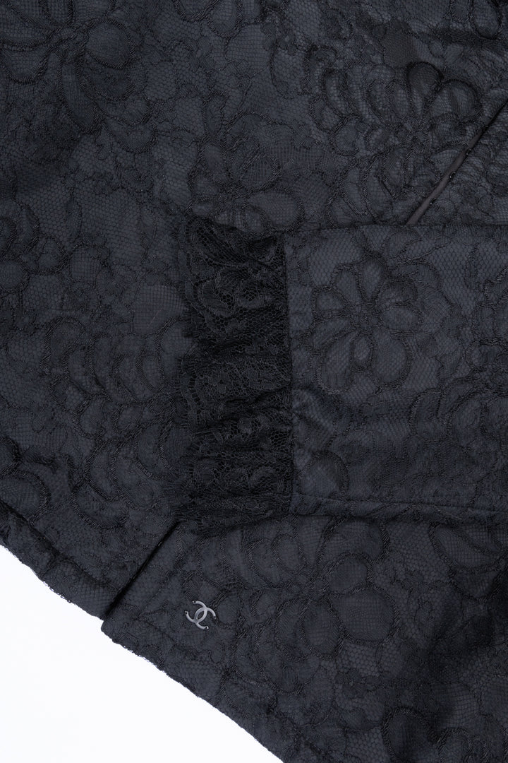 CHANEL Jacket Lace 01C Black