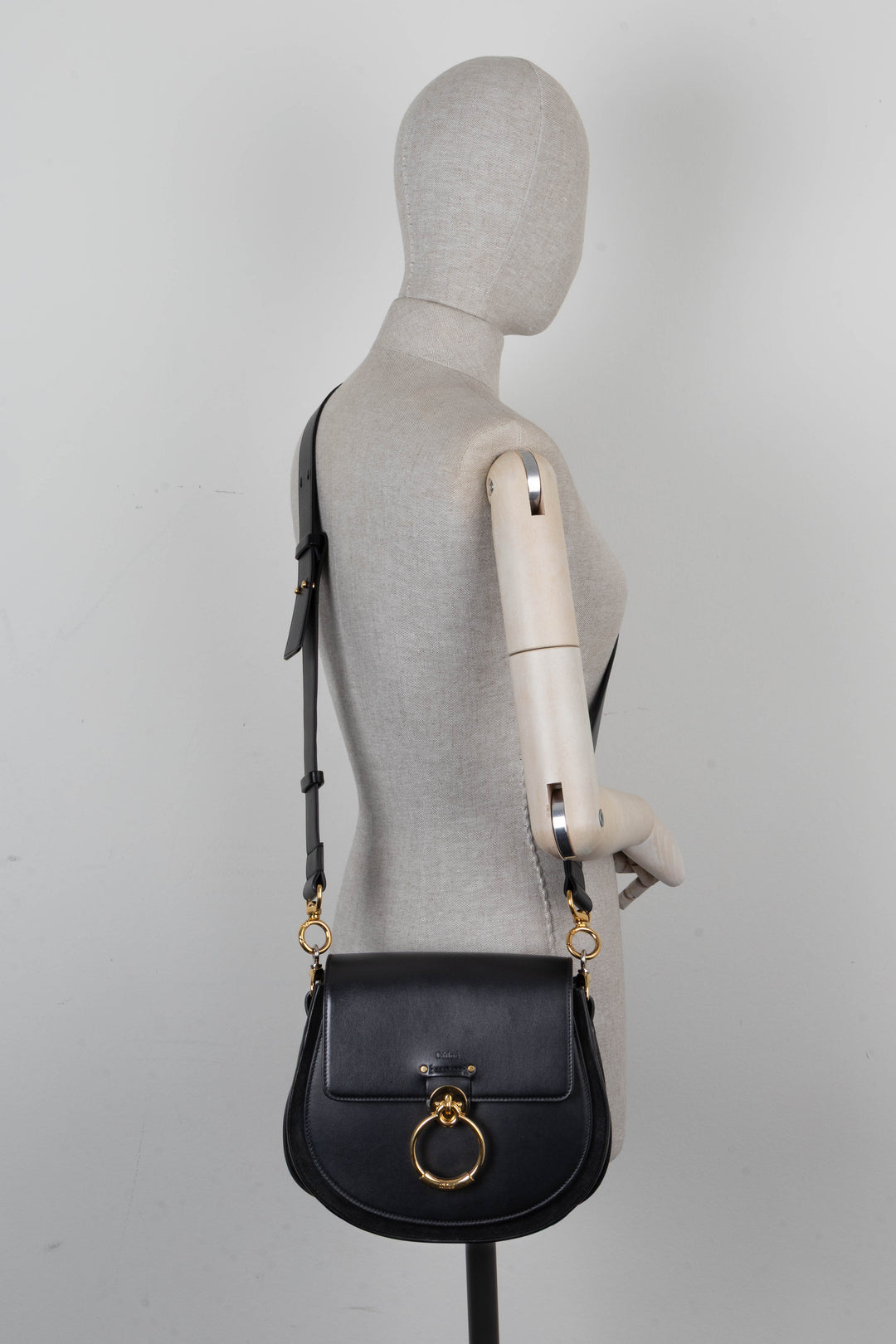 CHLOÉ Medium Tess Crossbody Bag Black