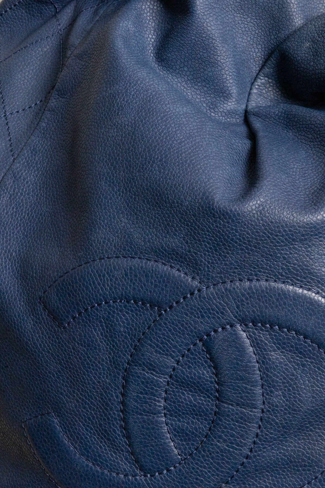 CHANEL CC Timeless Tote Leather Blue