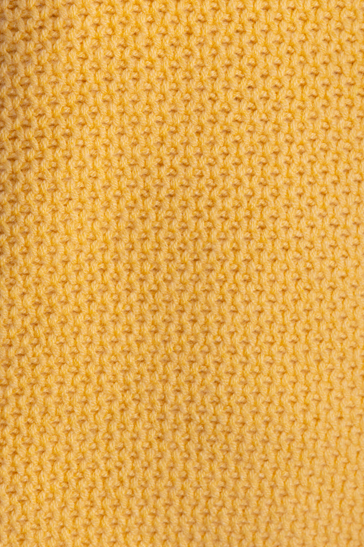 LORO PIANA Peter Pan Collar Knit Cashmere Yellow
