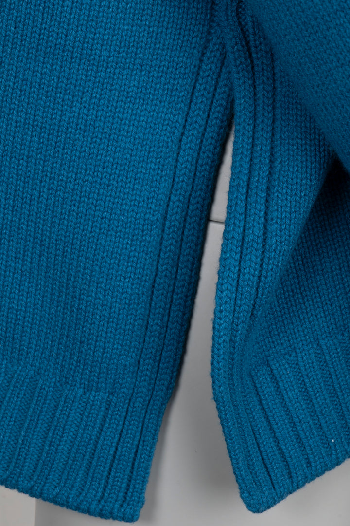 LORO PIANA High Neck Knit Cashmere Blue