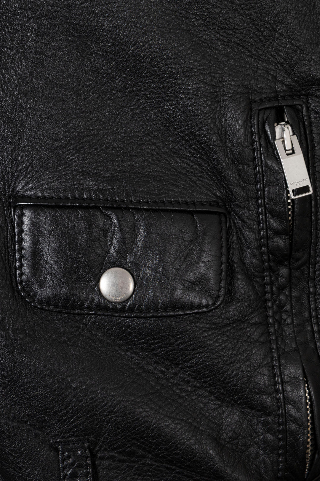 SAINT LAURENT 2016 Biker Jacket Leather Black