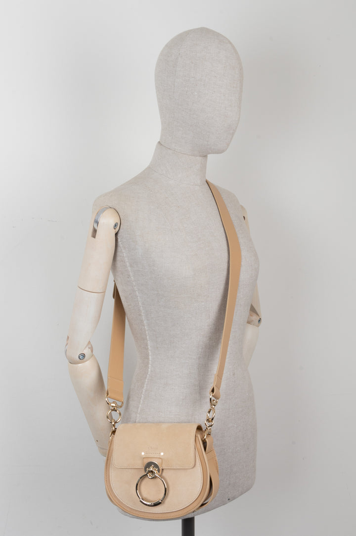 CHLOÉ Small Tess Crossbody Bag Beige