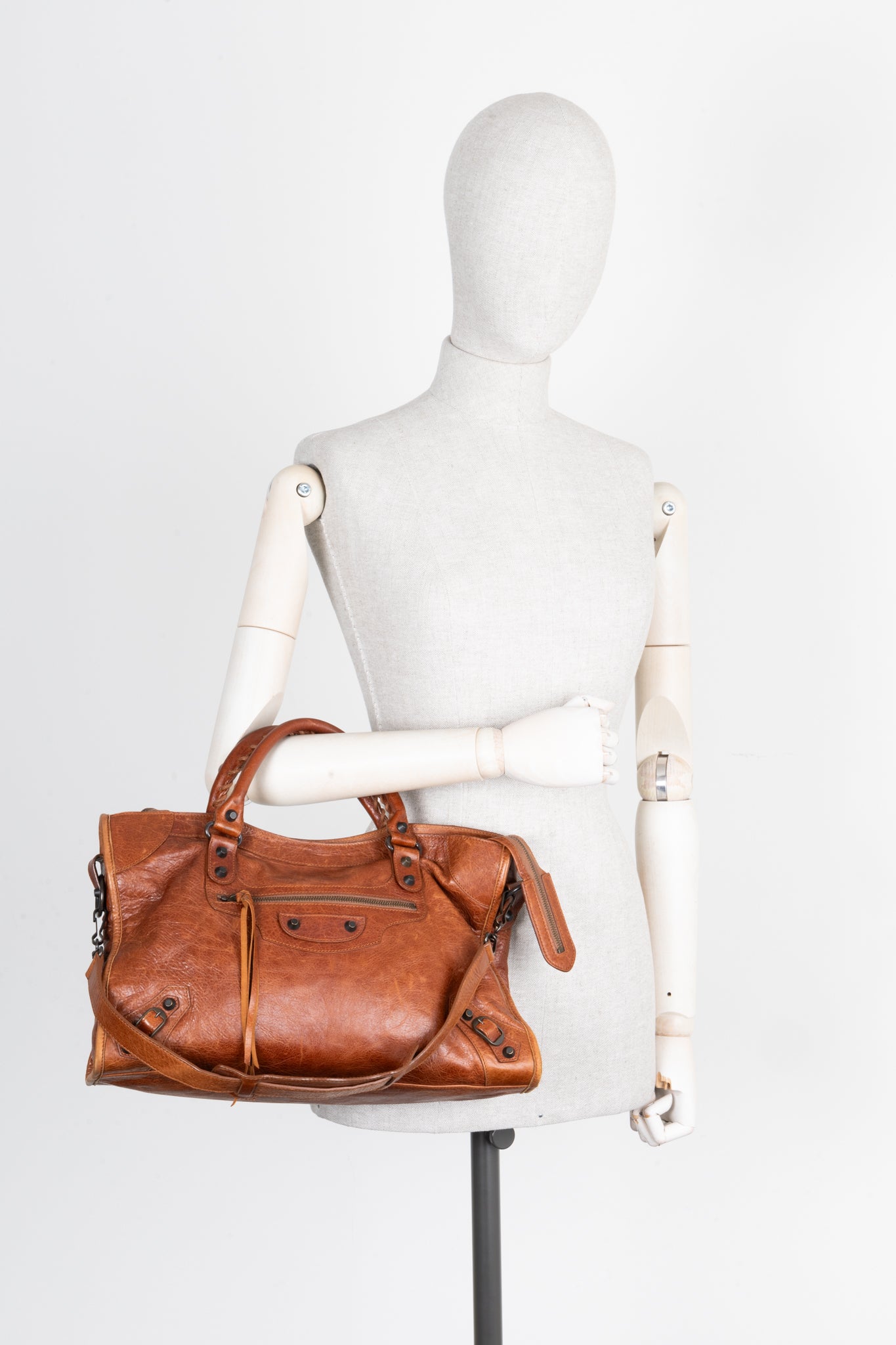 BALENCIAGA City Bag Medium Brown – REAWAKE