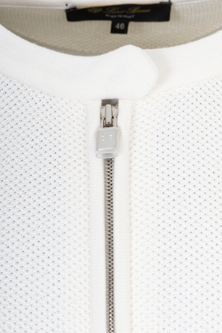 LORO PIANA Knit Cardigan White
