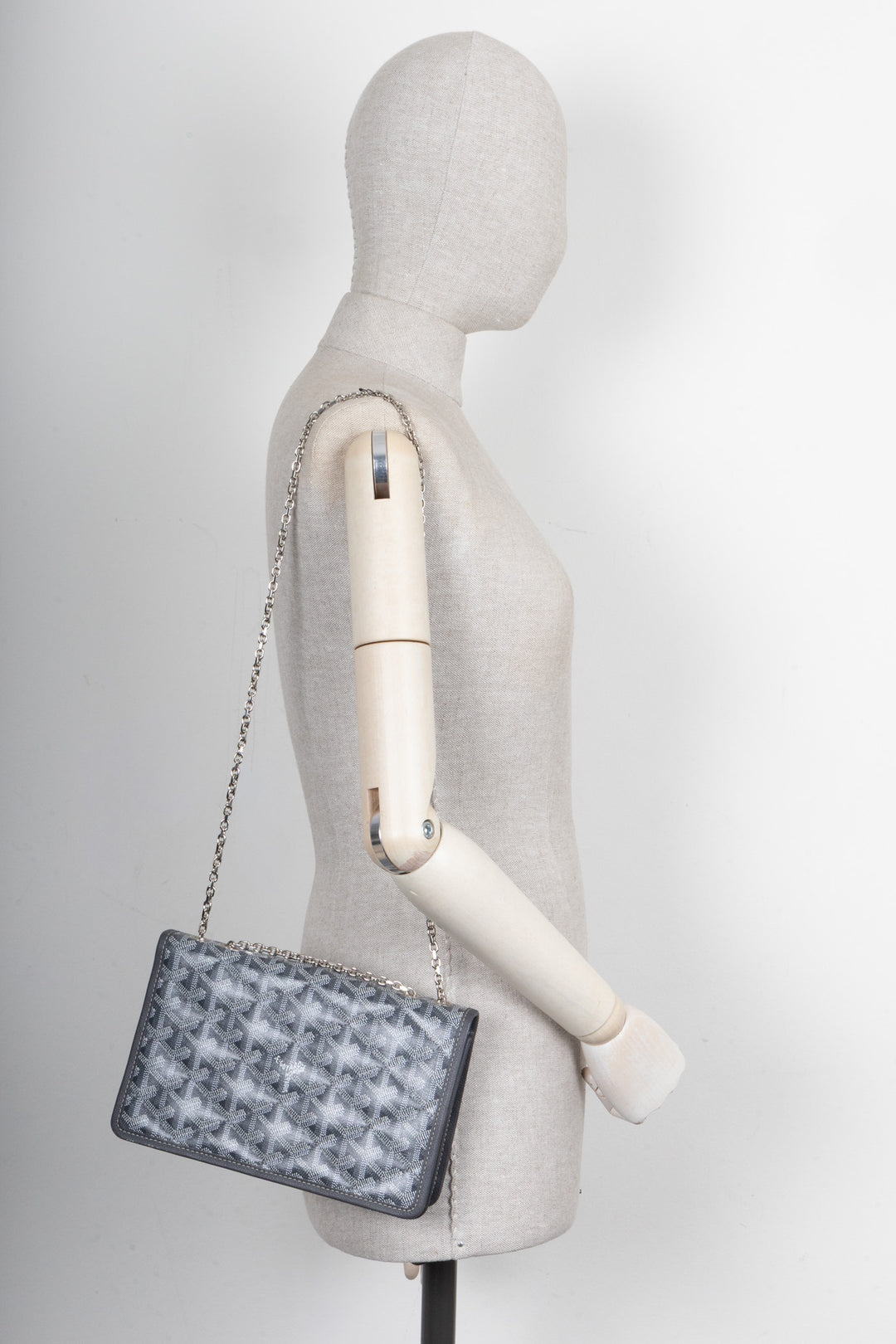 GOYARD Alexandre III Bag Goyardine Grey
