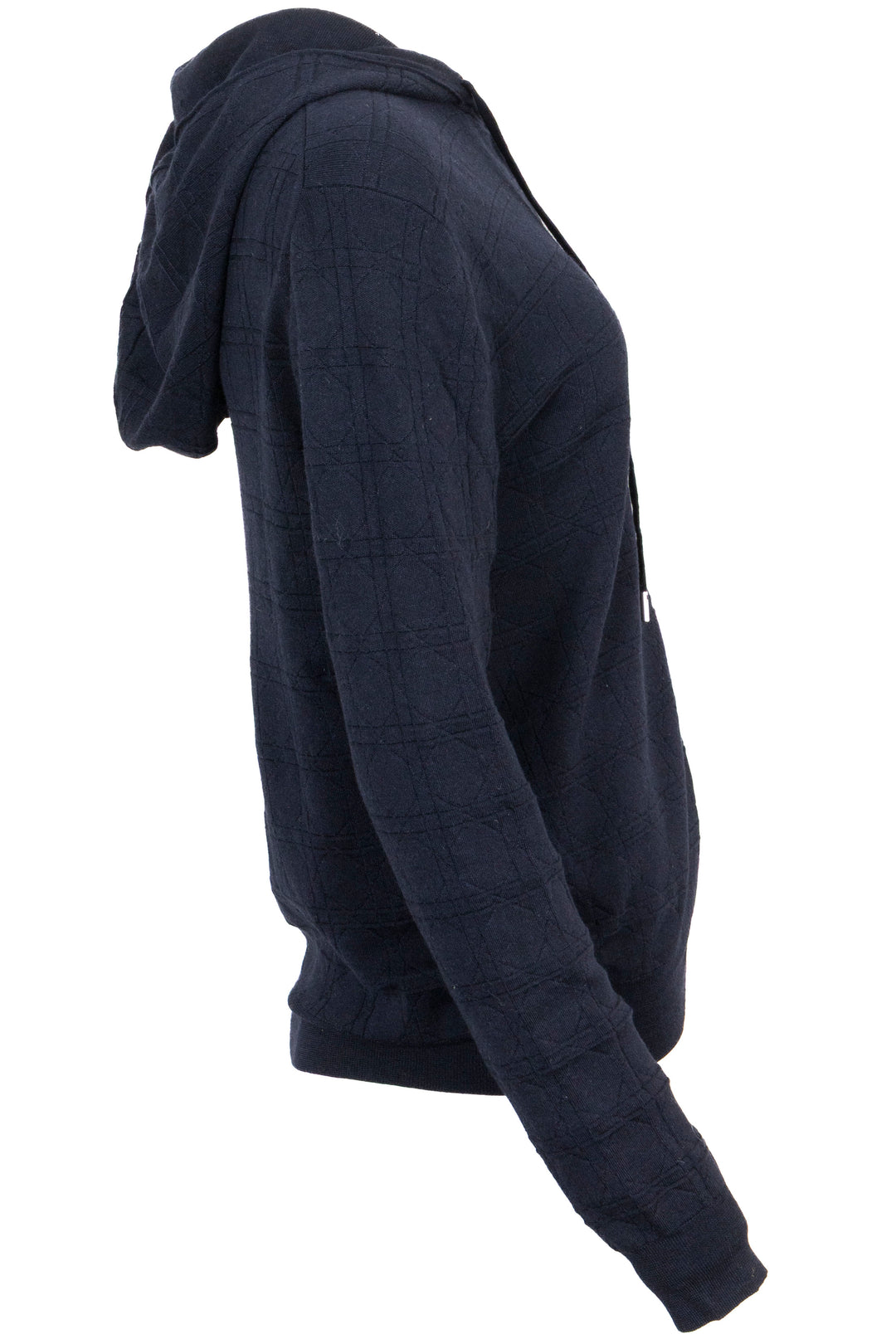 CHRISTIAN DIOR Cannage Zip Hoodie Navy
