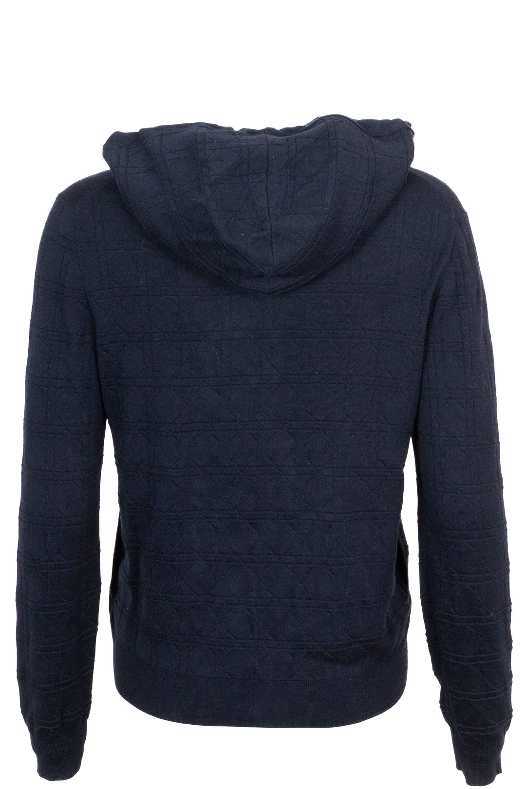 CHRISTIAN DIOR Cannage Zip Hoodie Navy