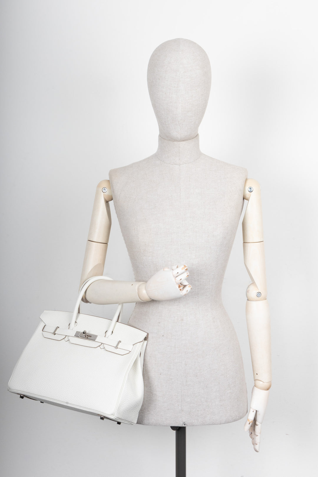 HERMÈS Birkin 30 Retourne Clemence Beton