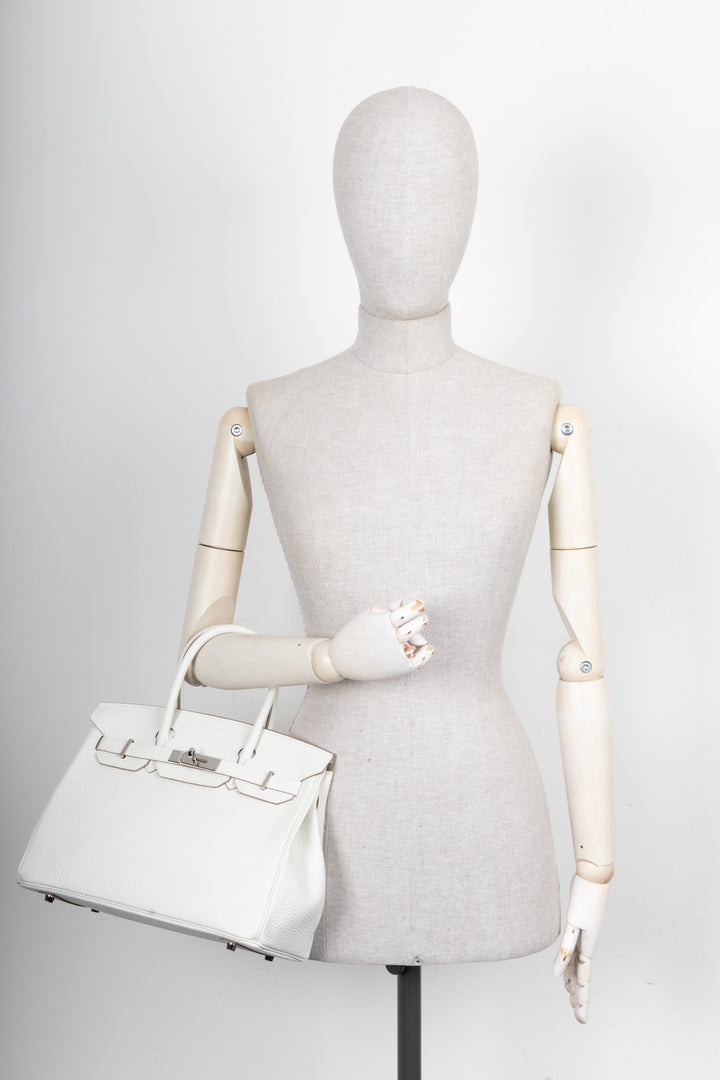HERMÈS Birkin 30 Retourne Clemence Beton