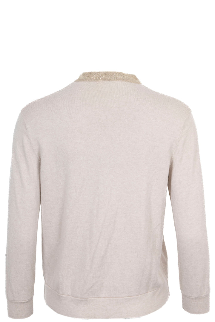 BRUNELLO CUCINLELLI Monilli Cardigan Cashmere Gold Beige