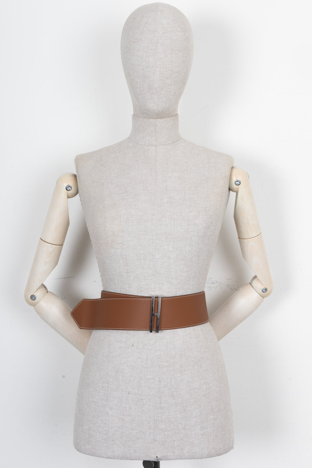 Ceinture HERMÈS Elan 66 Doré