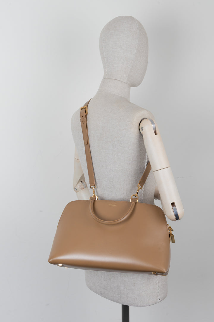 SAINT LAURENT Sac De Jour Doctor Duffle Bag Beige