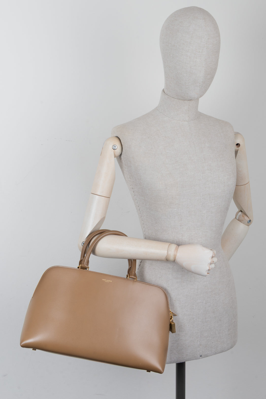 SAINT LAURENT Sac De Jour Doctor Duffle Bag Beige