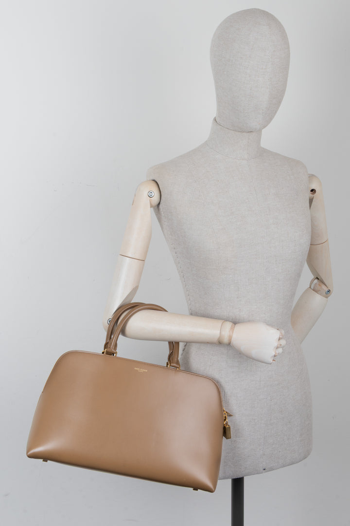 SAINT LAURENT Sac De Jour Doctor Duffle Bag Beige