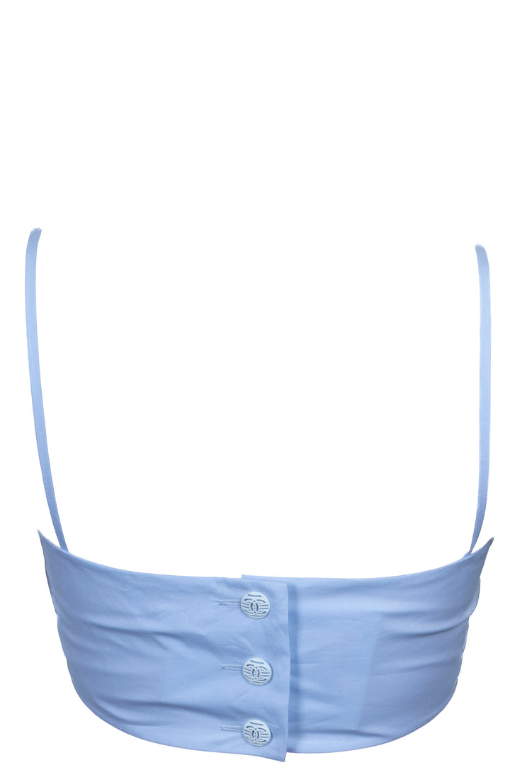 CHANEL Cruise 2020 Bow Top Blue