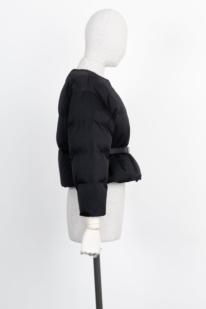 CHRISTIAN DIOR ALPS Puffer Jacket with Belt Black