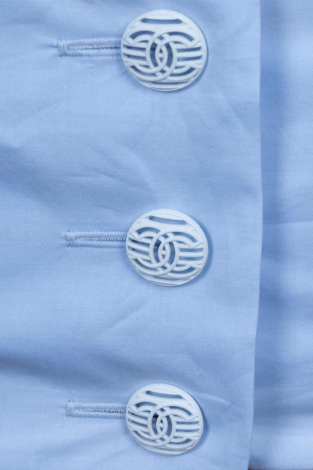 CHANEL Cruise 2020 Bow Top Blue