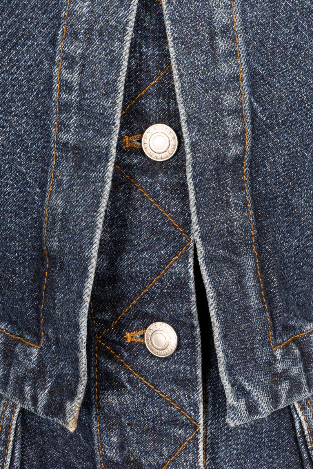 ALEXANDER MCQUEEN Layered Jacket Denim Blue