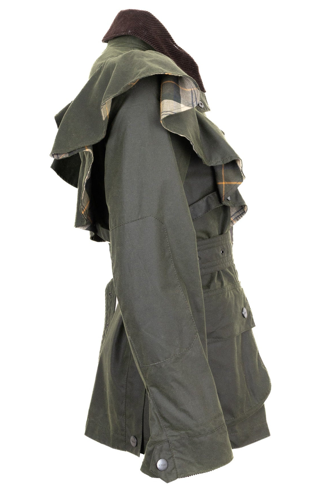 CHLOÉ X BARBOUR Dustyn Wax Jacket Green – REAWAKE