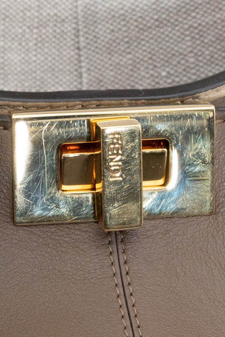 Sac FENDI Peekaboo X-Lite Medium marron