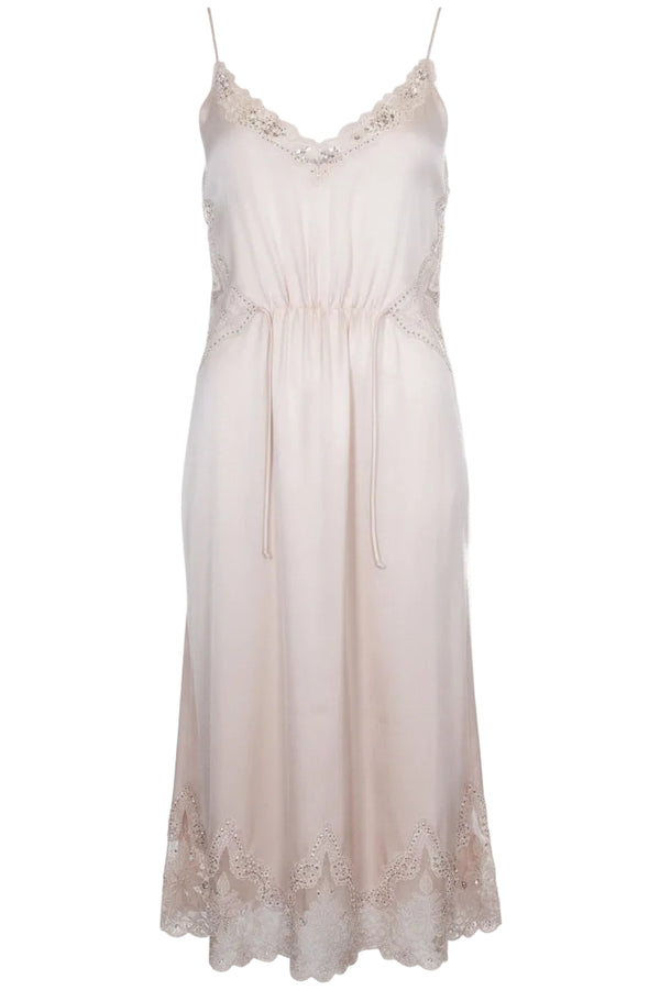 LORO PIANA Robe Janaan Soie Rose